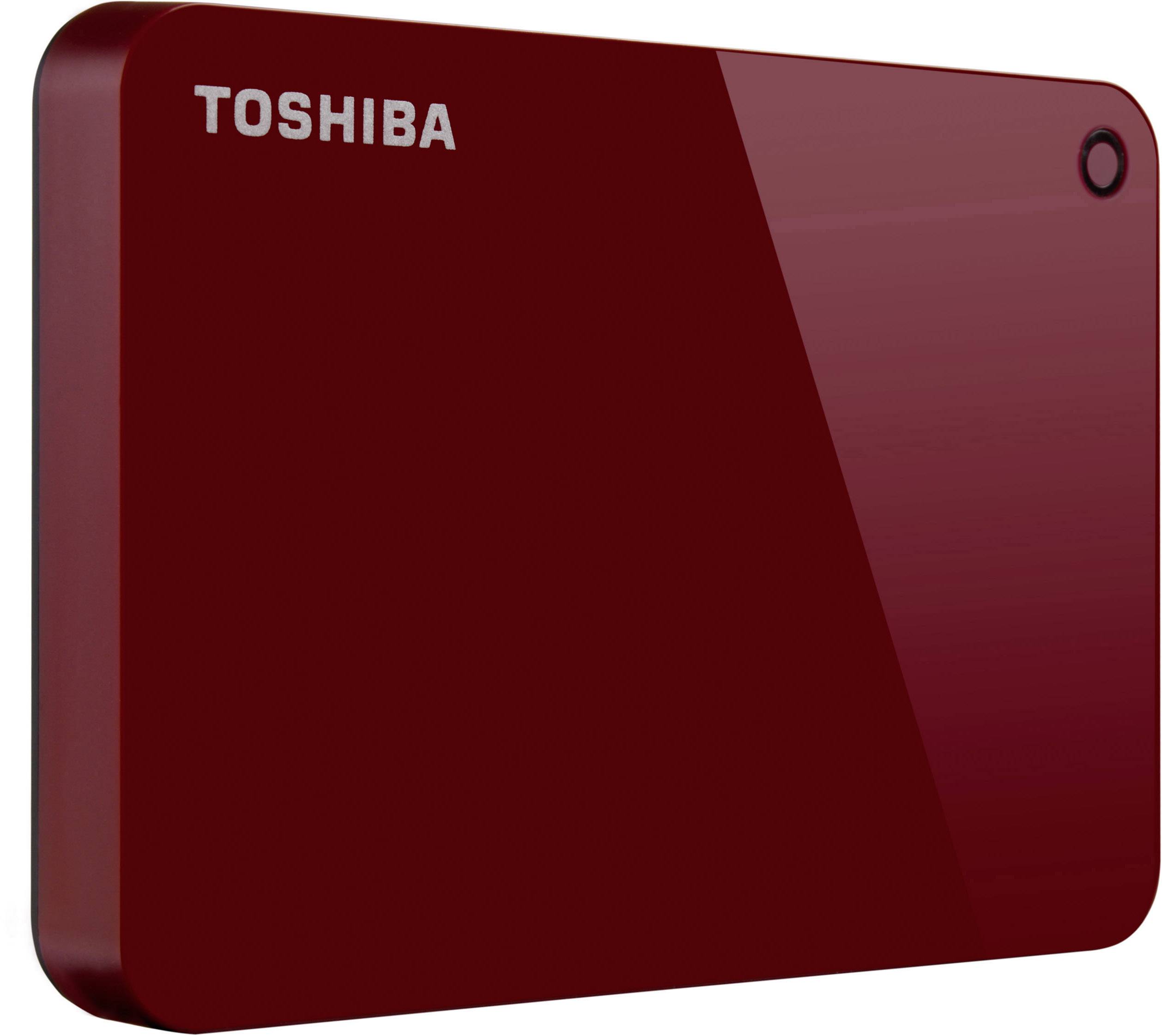 Toshiba Canvio Advance 2TB Externe Festplatte 6.35cm (2.5 Zoll) USB 3.2 Gen 1 (USB 3.0) Rot HDTC920ER3AA