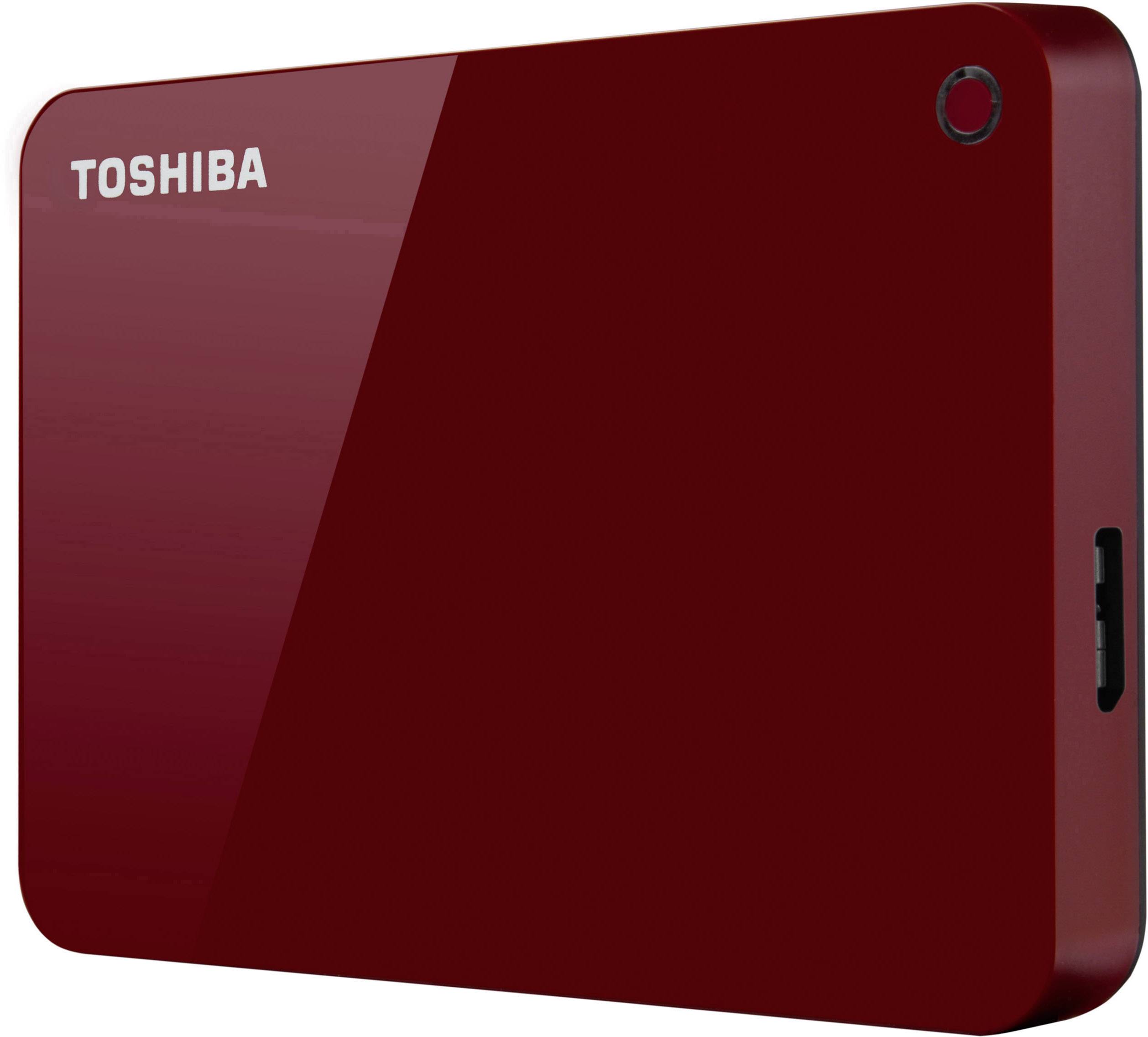 Toshiba Canvio Advance 2TB Externe Festplatte 6.35cm (2.5 Zoll) USB 3.2 Gen 1 (USB 3.0) Rot HDTC920ER3AA