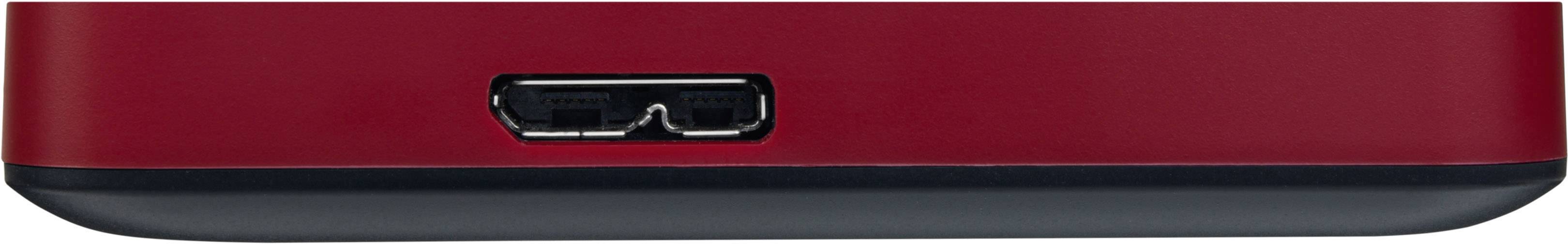 Toshiba Canvio Advance 2TB Externe Festplatte 6.35cm (2.5 Zoll) USB 3.2 Gen 1 (USB 3.0) Rot HDTC920ER3AA