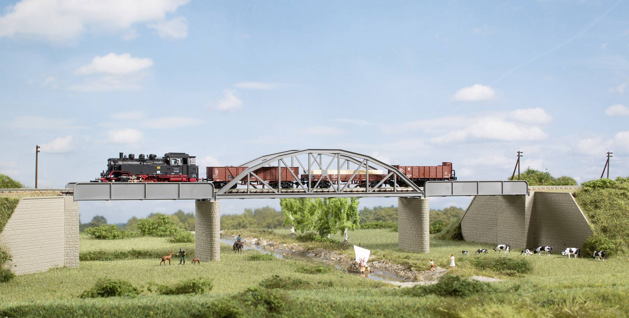 Auhagen 14483 N Stahlbrücke 1gleisig