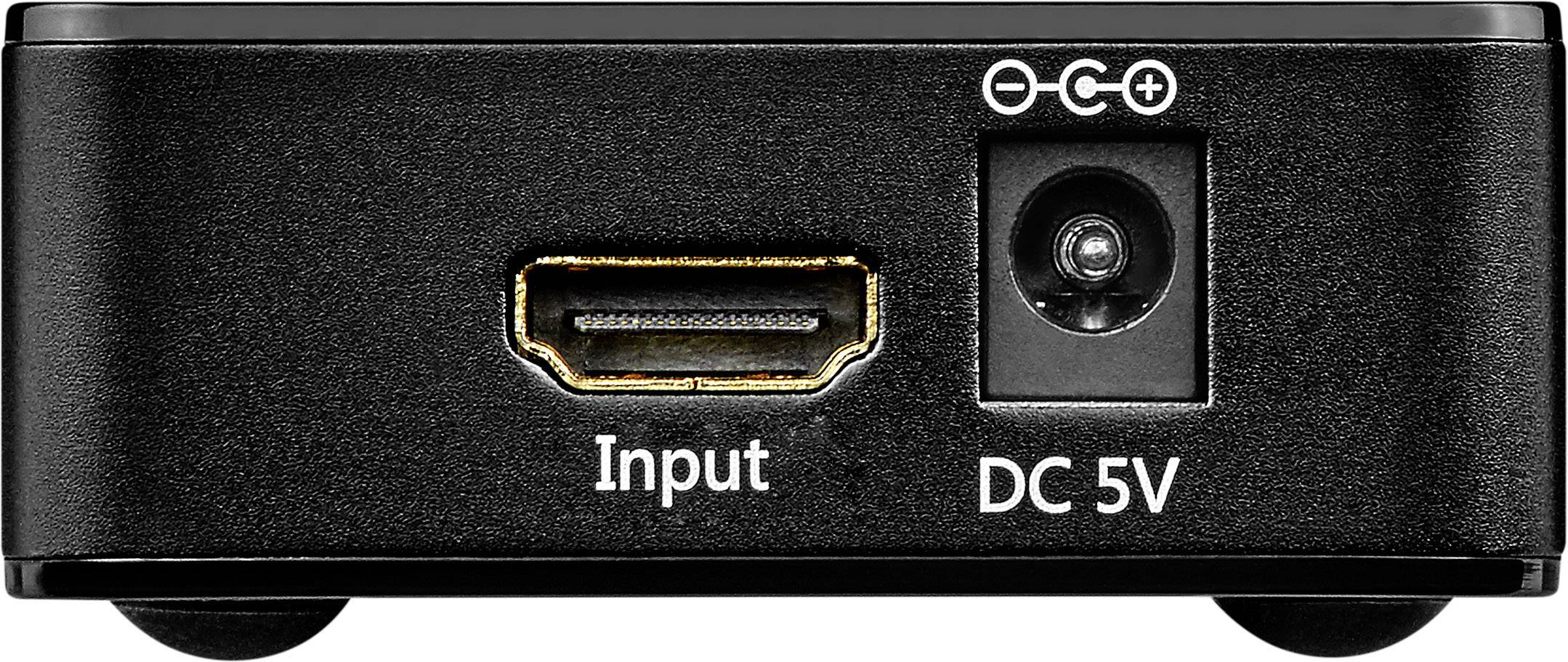 SpeaKa Professional HSP460-14 4 Port HDMI-Splitter Ultra HD-fähig 3840 x 2160 Pixel Schwarz