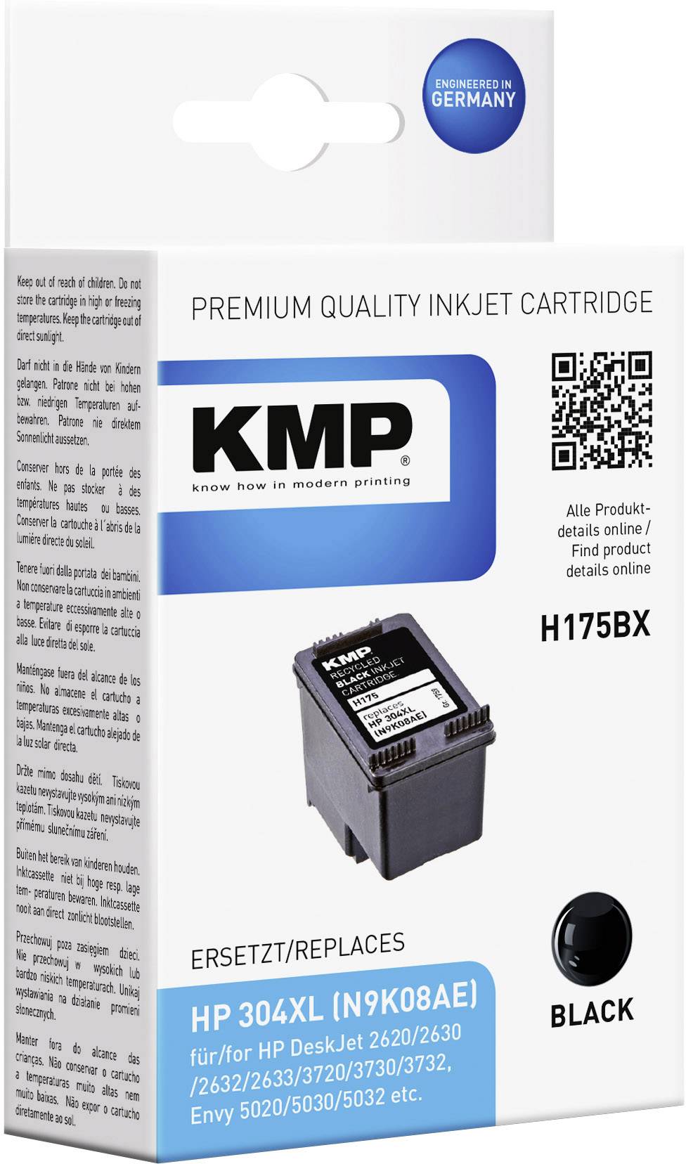 KMP H175BX - Hohe Ergiebigkeit - Schwarz - kompatibel