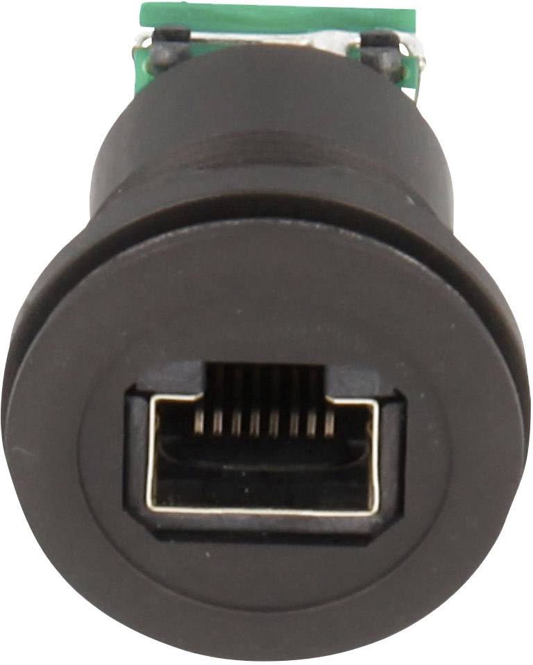 Schlegel RJ45-Einbaubuchse RRJ_RJ45_STB_SW Buchse, Einbau Polzahl 8P8C 1 St.