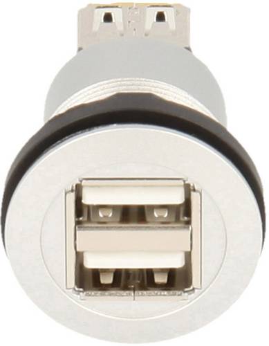 2 x USB 2.0 Buchse A - 2 x USB 2.0 Buchse A Buchse, Einbau Inhalt: 1St.