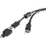 Renkforce Mini-DisplayPort / DisplayPort Adapterkabel Mini DisplayPort Stecker, DisplayPort Stecker 0.50m Schwarz vergoldete
