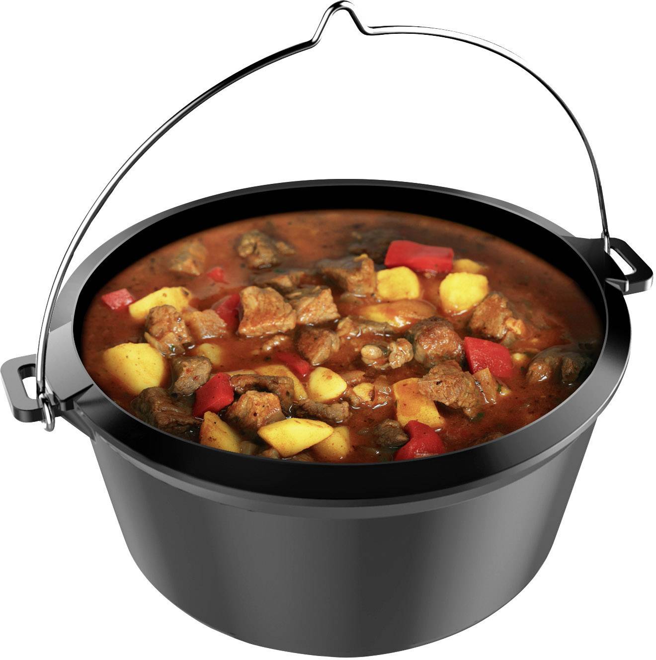 tepro Garten 8230 Dutch-Oven Guss Grillrost Einleger Schwarz