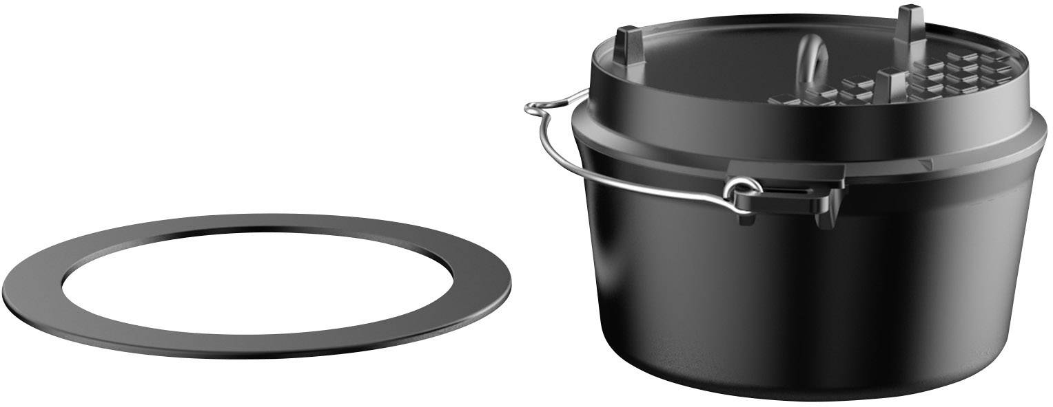 tepro Garten 8230 Dutch-Oven Guss Grillrost Einleger Schwarz