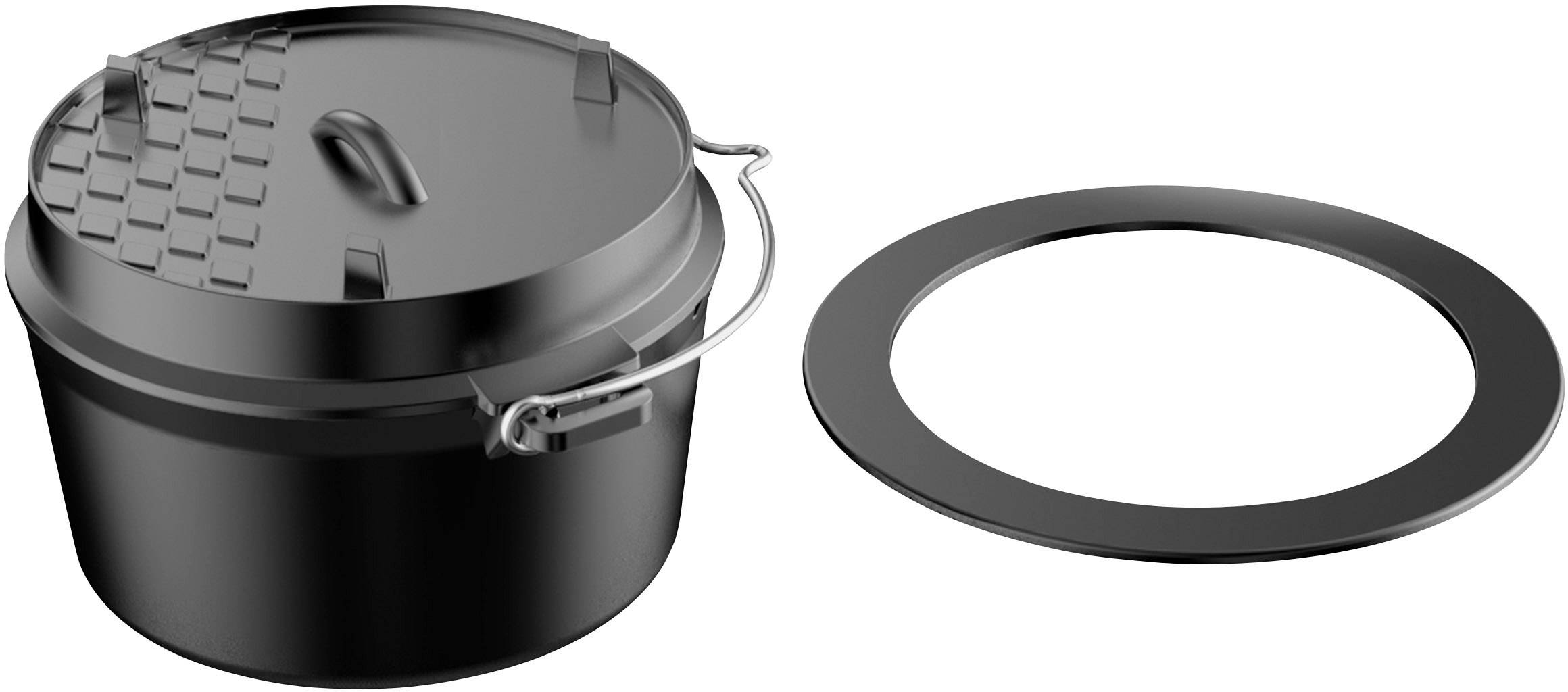 tepro Garten 8230 Dutch-Oven Guss Grillrost Einleger Schwarz