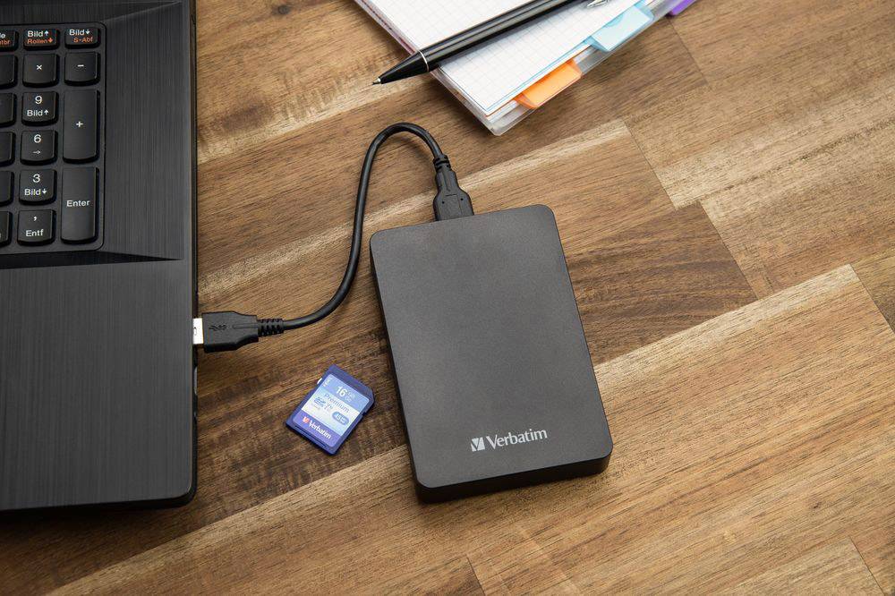 Verbatim Store 'n' Go Portable 1 TB Externe Festplatte 6.35 cm (2.5 Zoll) USB 3.2 Gen 1 (USB 3.0) Schwarz 53421