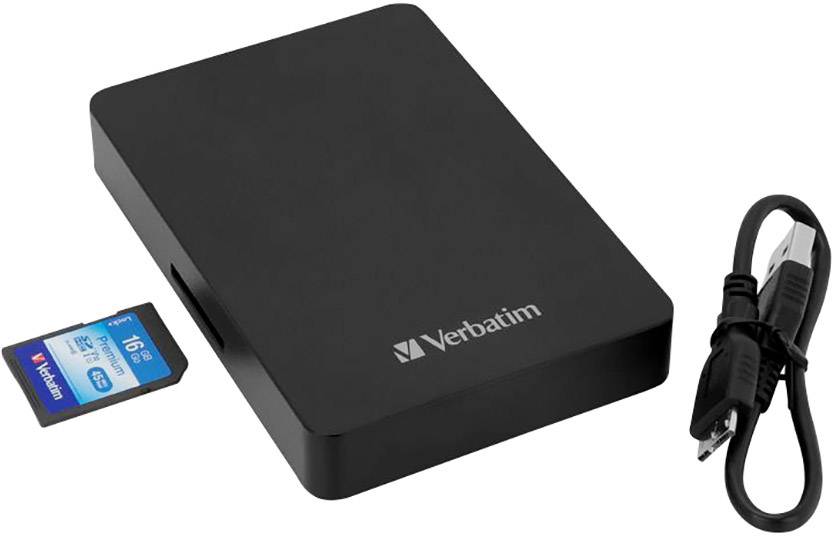 Verbatim Store 'n' Go Portable 1 TB Externe Festplatte 6.35 cm (2.5 Zoll) USB 3.2 Gen 1 (USB 3.0) Schwarz 53421