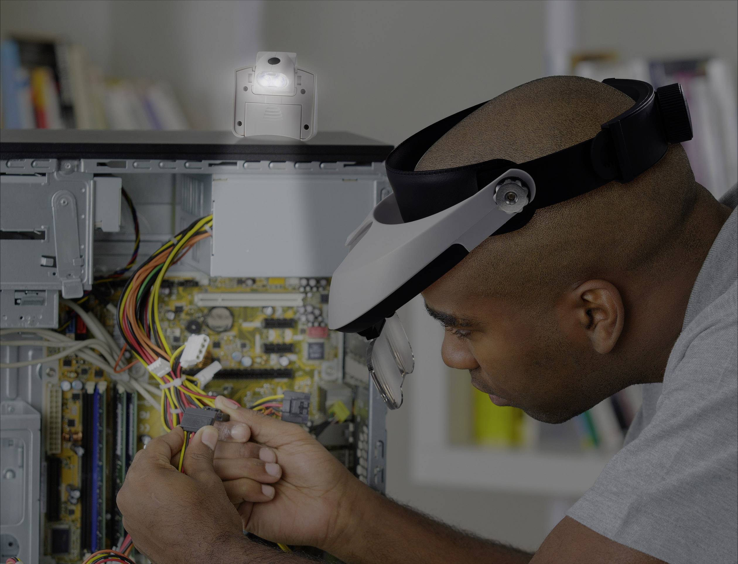 TOOLCRAFT TO-5137806 Kopflupe mit LED-Beleuchtung Vergrößerungsfaktor: 1.0 x, 1.5 x, 2.0 x, 2.5 x