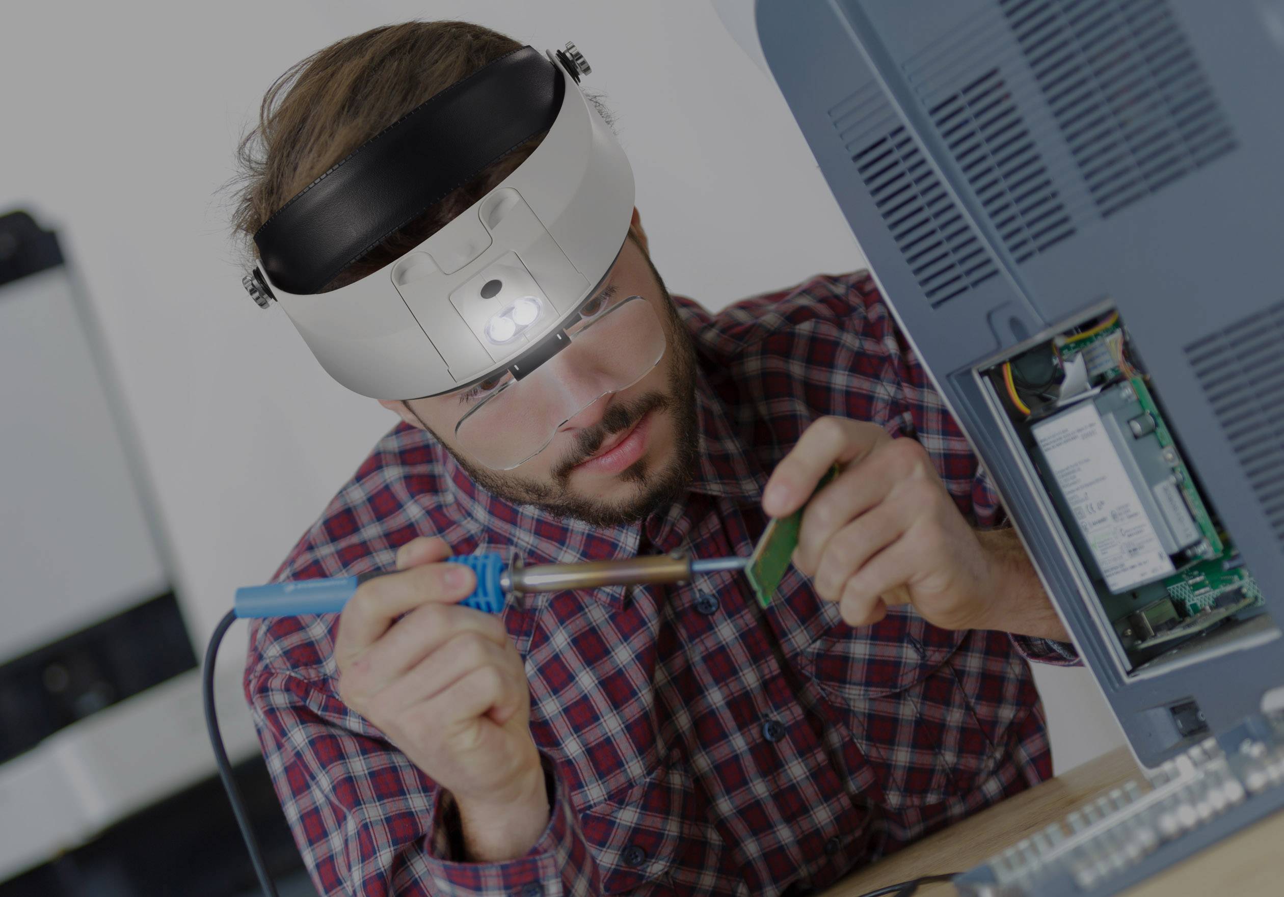 TOOLCRAFT TO-5137806 Kopflupe mit LED-Beleuchtung Vergrößerungsfaktor: 1.0 x, 1.5 x, 2.0 x, 2.5 x, 3.5 x Linsengröße: (L x B)