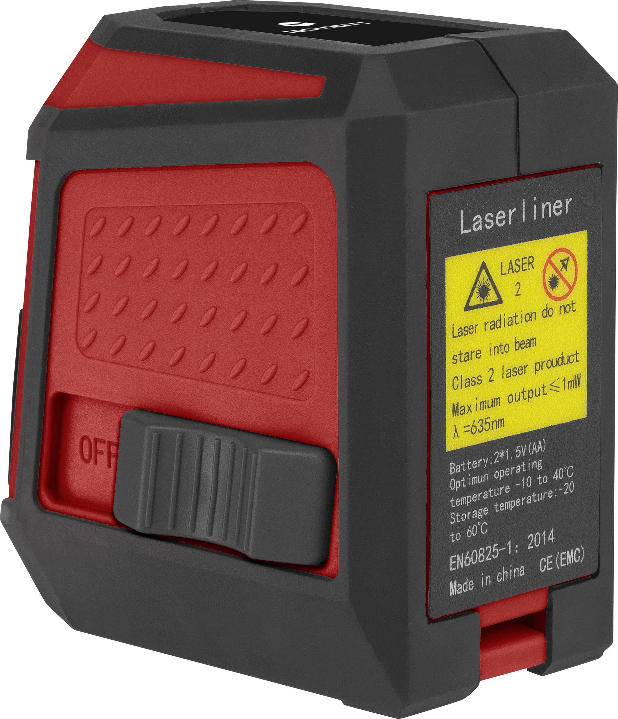 TOOLCRAFT CL12 Kreuzlinienlaser inkl. Tasche, selbstnivellierend Reichweite (max.): 12m