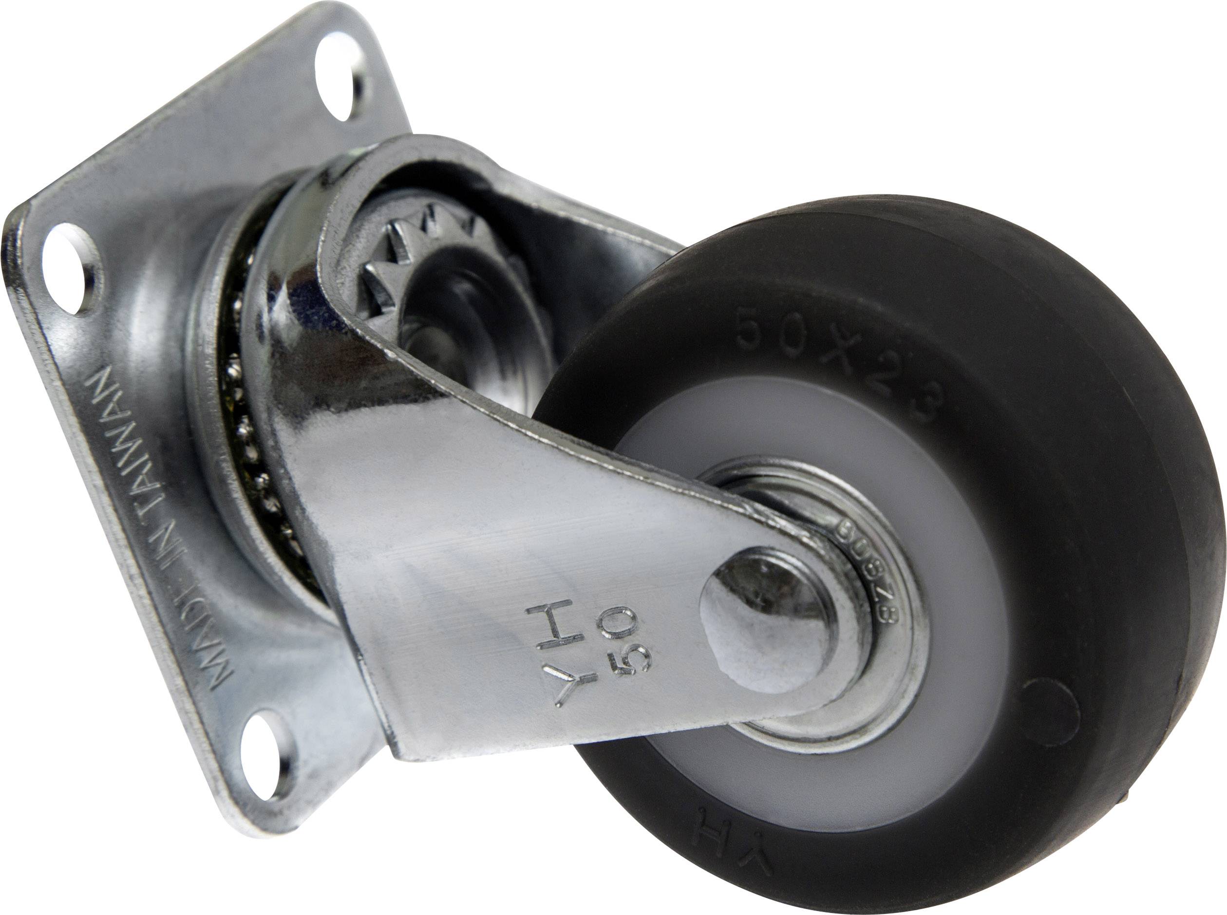 TOOLCRAFT TO-5137866 Lenkrolle mit Anschraubplatte 50mm TPR Tragfähigkeit (max.): 50kg