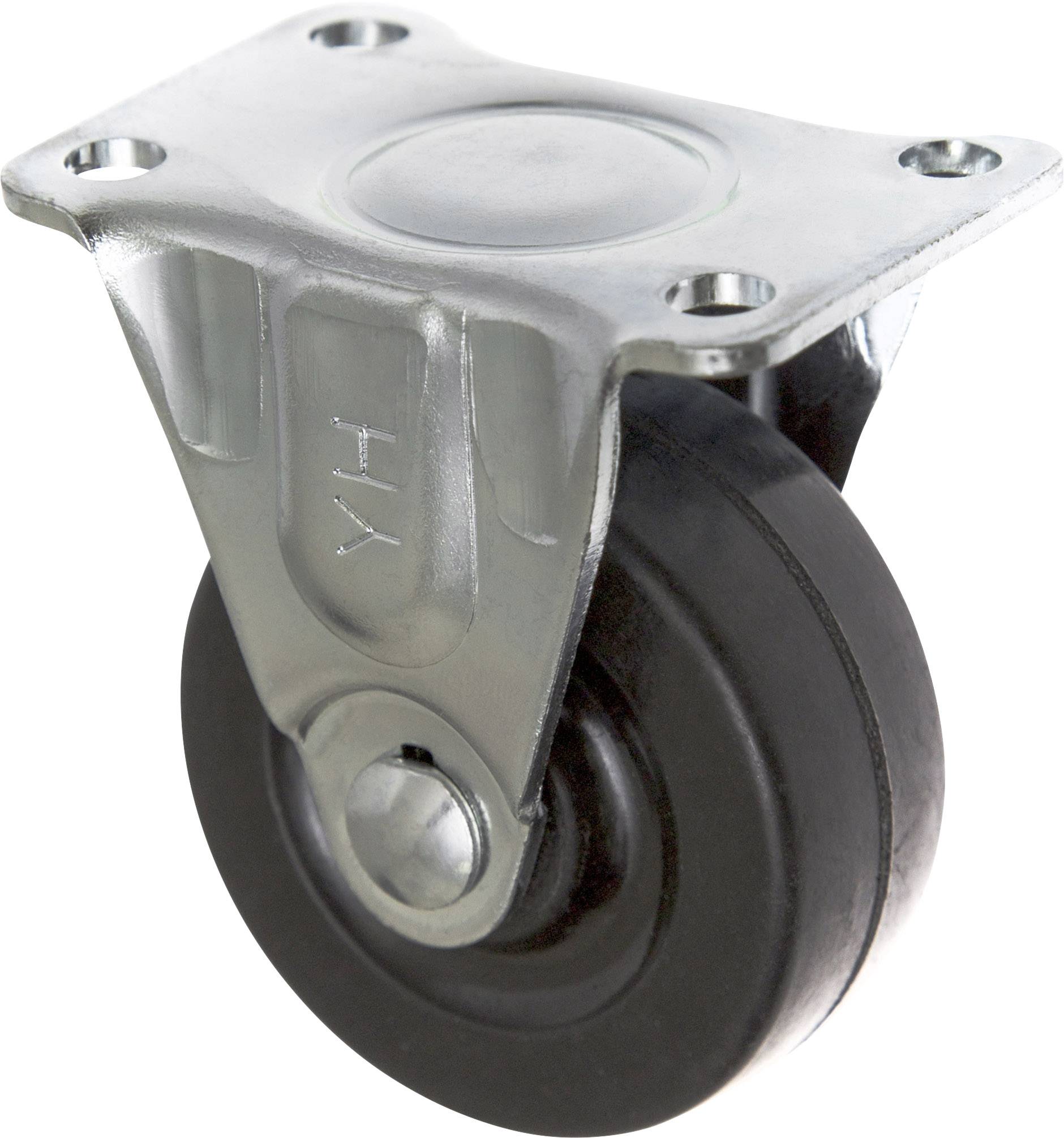 TOOLCRAFT TO-5137890 Bockrolle mit Anschraubplatte 50mm Gummi Tragfähigkeit (max.): 50kg