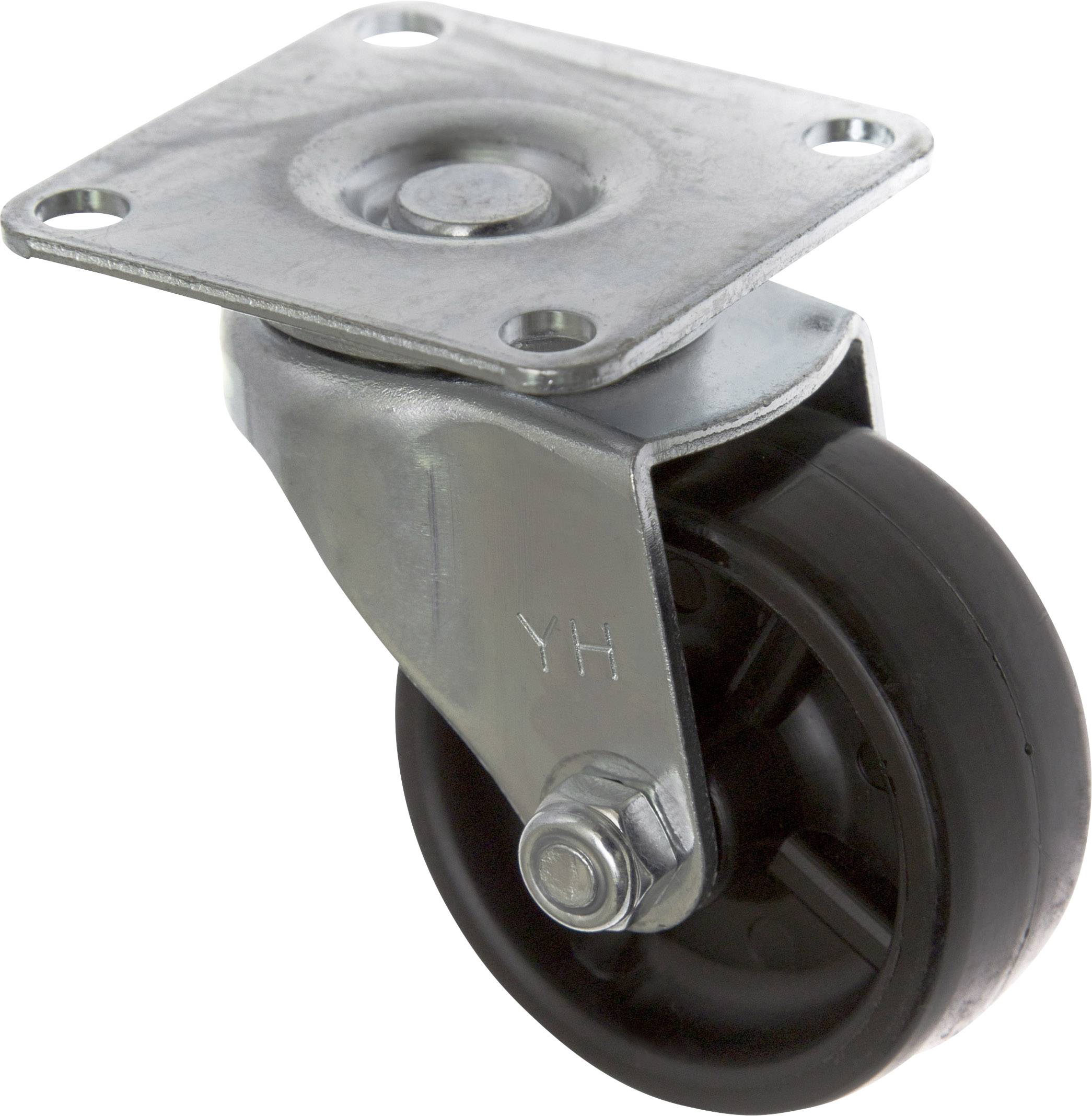 TOOLCRAFT TO-5137893 Bockrolle Gummi 50 mm mit Anschraubplatte Tragfähigkeit (max.): 50 kg