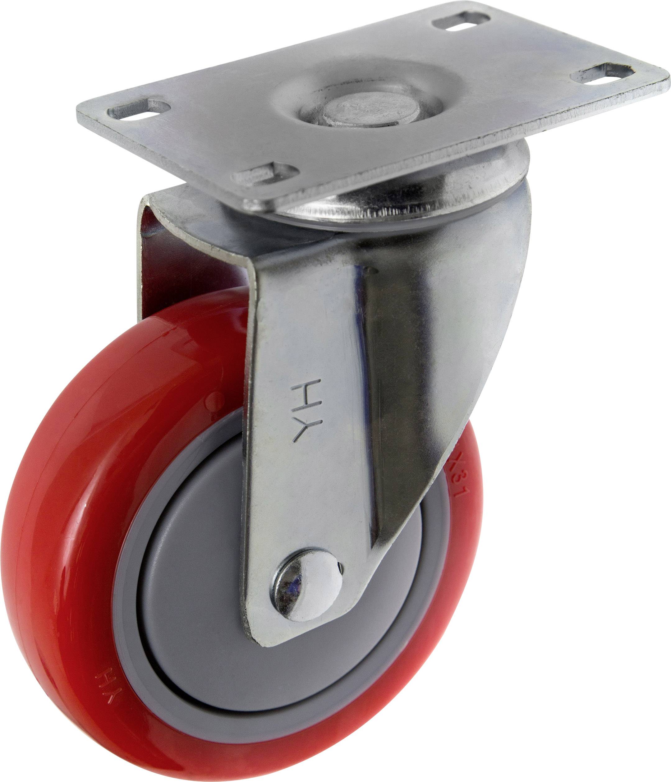 TOOLCRAFT TO-5137953 Lenkrolle 100 mm mit Anschraubplatte Tragfähigkeit (max.): 125 kg