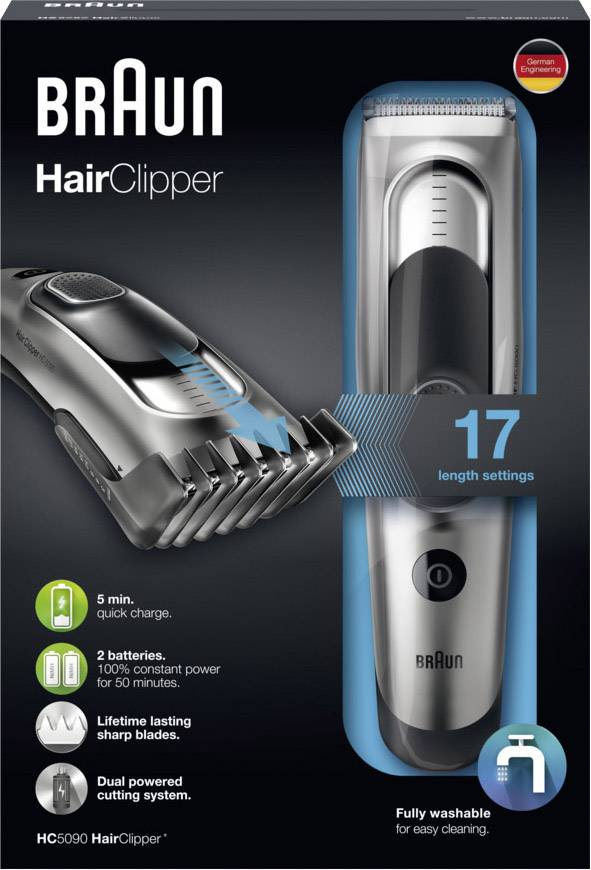 Braun HC5090 Haarschneider Silber, Schwarz