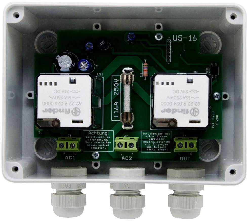 IVT Umschaltstation US-16 3600 VA 400034 160mm x 145mm x 77mm Passend für Modell (Wechselrichter):Universal