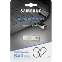 Samsung BAR Plus USB-Stick 64GB Silber MUF-64BE3/EU USB 3.2 Gen 2 (USB 3.1) Samsung BAR Plus USB-Stick 64GB Silber MUF-64BE3/EU USB 3.2 Gen 2 (USB 3.1)