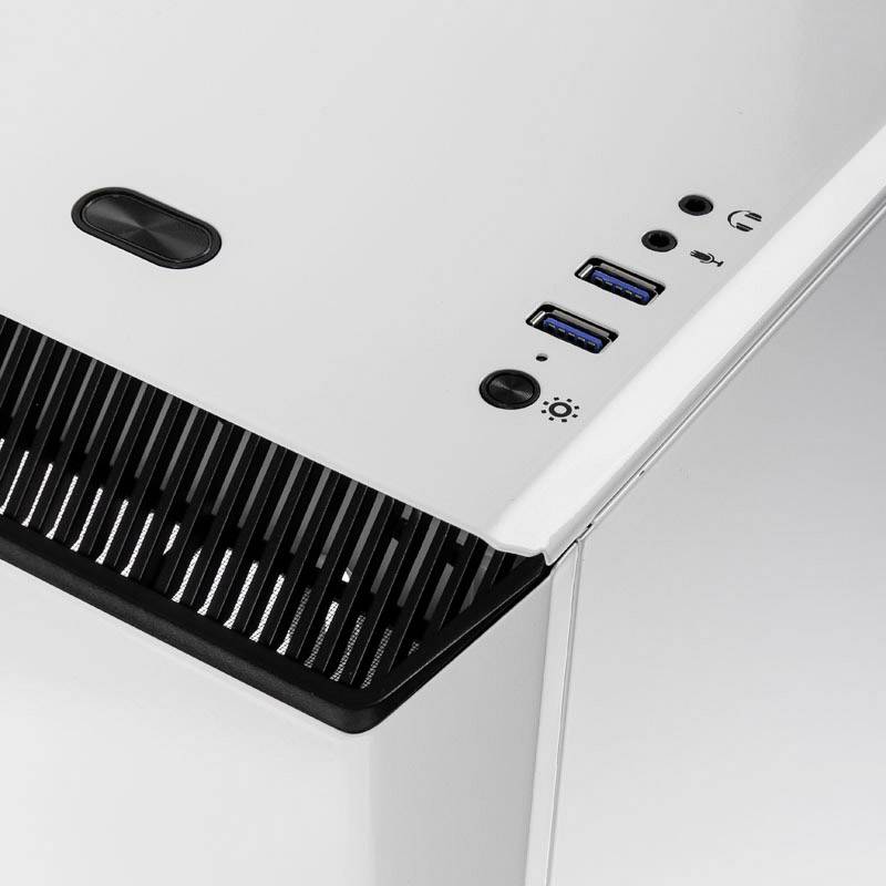 Phanteks Eclipse P300 Midi-Tower PC-Gehäuse Weiß 1 vorinstallierter Lüfter, Seitenfenster