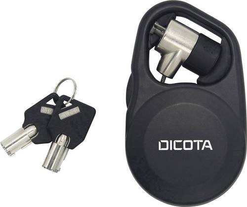 Dicota Laptopschloss Schlüsselschloss Security T-Lock Retractable, Single 3 x