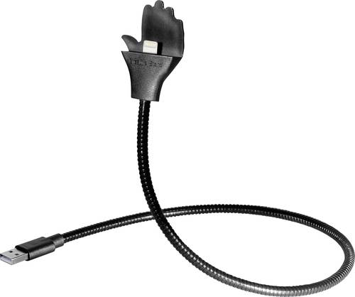 Maxtrack USB 2.0 Anschlusskabel [1x Apple Lightning-Stecker - 1x USB 2.0 Stecker A] 0.50m Schwarz