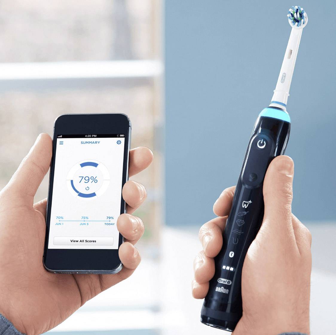 Oral-B Genius 9000 Elektrische Zahnbürste Rotierend/Oszilierend/Pulsieren Schwarz