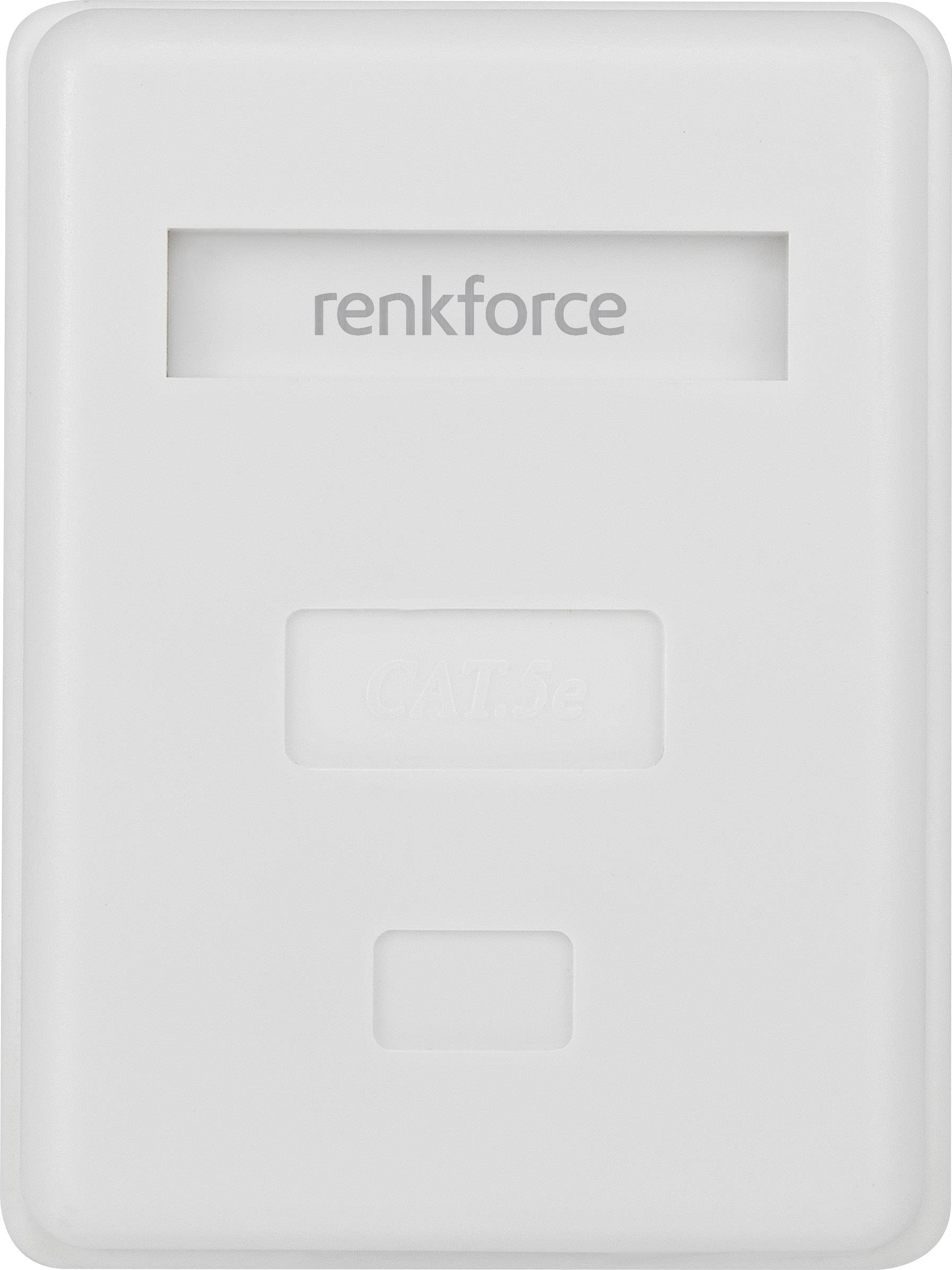Renkforce Netzwerkdose Aufputz CAT 5e 1 Port