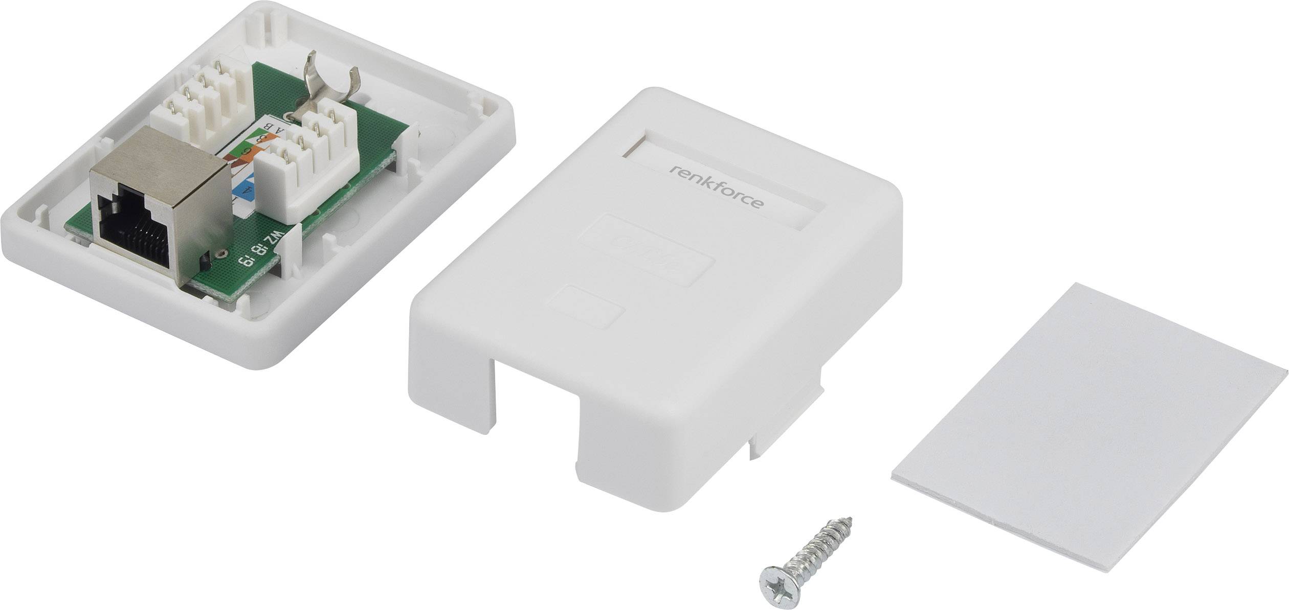 Renkforce Netzwerkdose Aufputz CAT 5e 1 Port