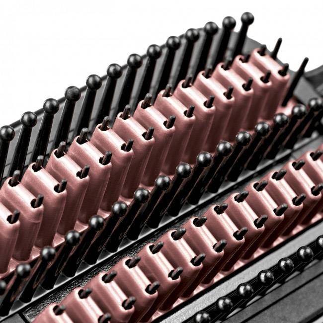 VitalMaxx Glättungsbürste Schwarz, Roségold