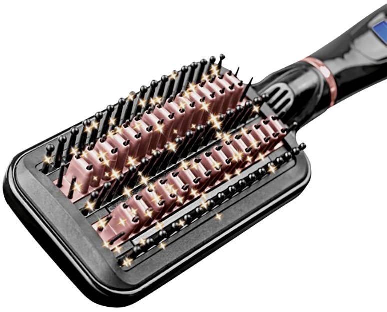 VitalMaxx Glättungsbürste Schwarz, Roségold
