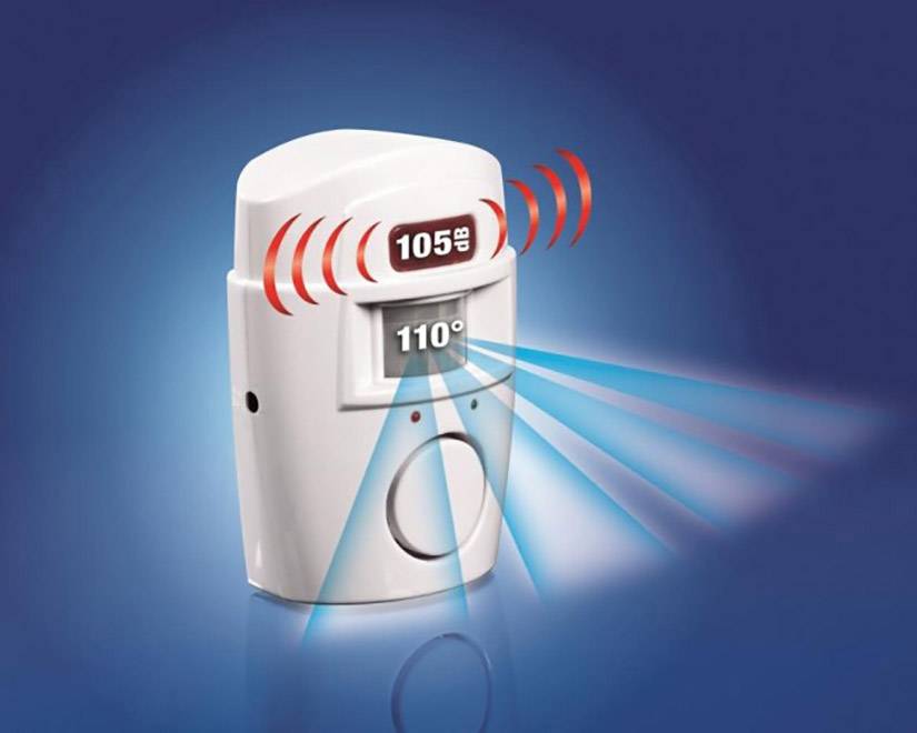 easymaxx Security 01913 Wand, Stand PIR-Bewegungsmelder 110 °  Weiß