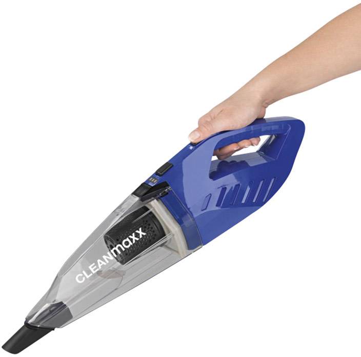 CleanMaxx Akku-Handstaubsauger 100W Schwarz, Blau