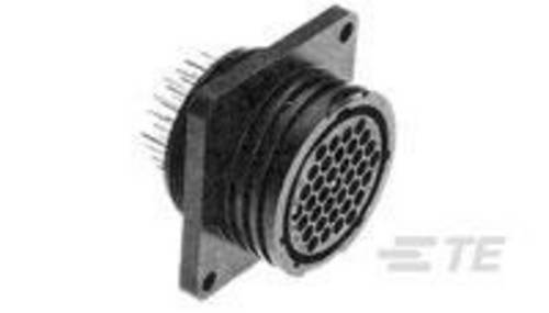 TE Connectivity 1-213825-7 Rundstecker Flanschbuchse, Kontakte gerade Gesamtpolzahl: 14 Serie