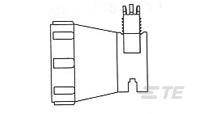 TE Connectivity 1445730-1 Rundstecker Zugentlastung 1 St.