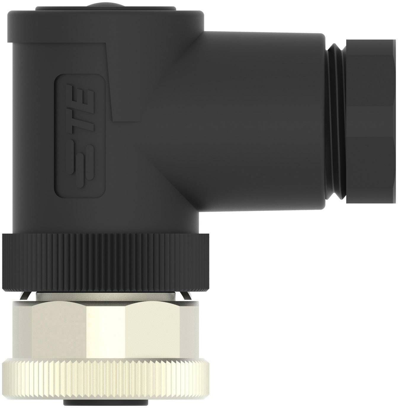 TE Connectivity T4112002021-000 Sensor-/Aktor-Steckverbinder, unkonfektioniert M12 Buchse, gewinkelt Polzahl Sensoren: 2 1St.