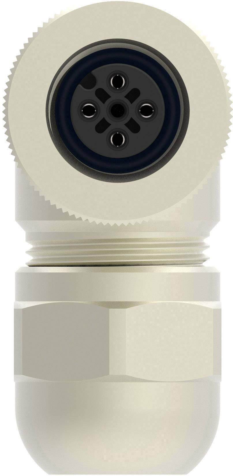 TE Connectivity T4112011041-000 Sensor-/Aktor-Steckverbinder, unkonfektioniert M12 Buchse, gewinkelt Polzahl Sensoren: 4 1St.