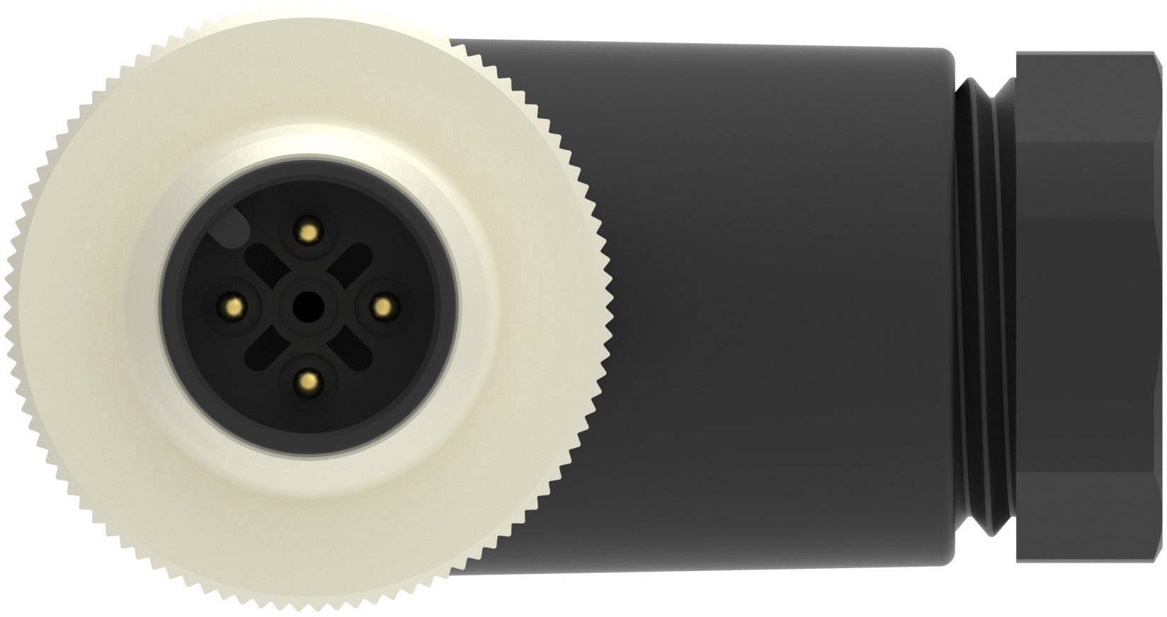 TE Connectivity T4113002041-000 Sensor-/Aktor-Steckverbinder, unkonfektioniert M12 Stecker, gewinkelt Polzahl Sensoren: 4 1St.