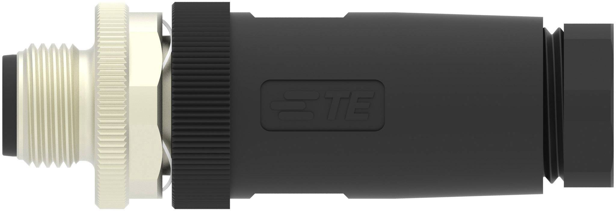 TE Connectivity T4111402041-000 Sensor-/Aktor-Steckverbinder, unkonfektioniert M12 Stecker, gerade Polzahl Sensoren: 4 1St.