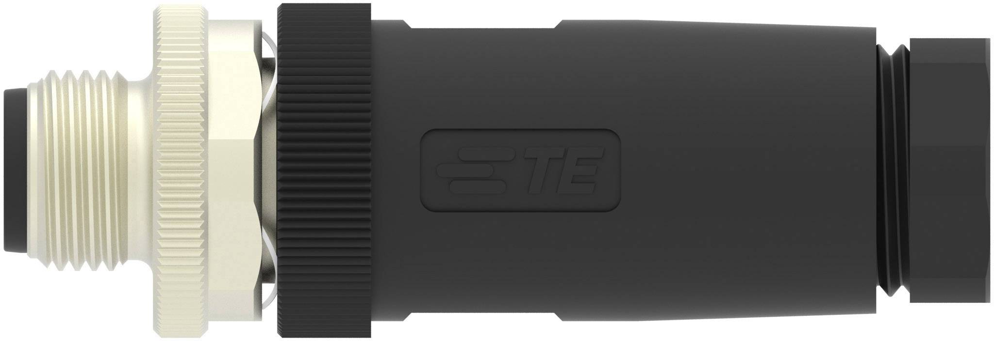 TE Connectivity T4111002021-000 Sensor-/Aktor-Steckverbinder, unkonfektioniert M12 Stecker, gerade Polzahl Sensoren: 2 1St.