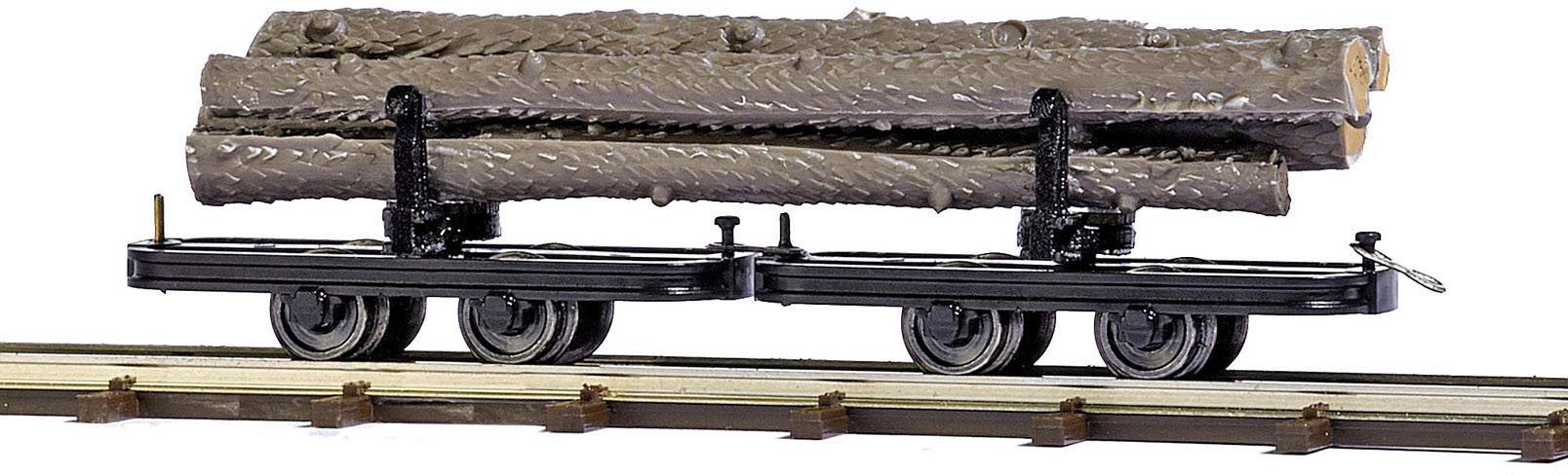 Busch Feldbahn 12224 H0f Drehgestell-Langholzwagen