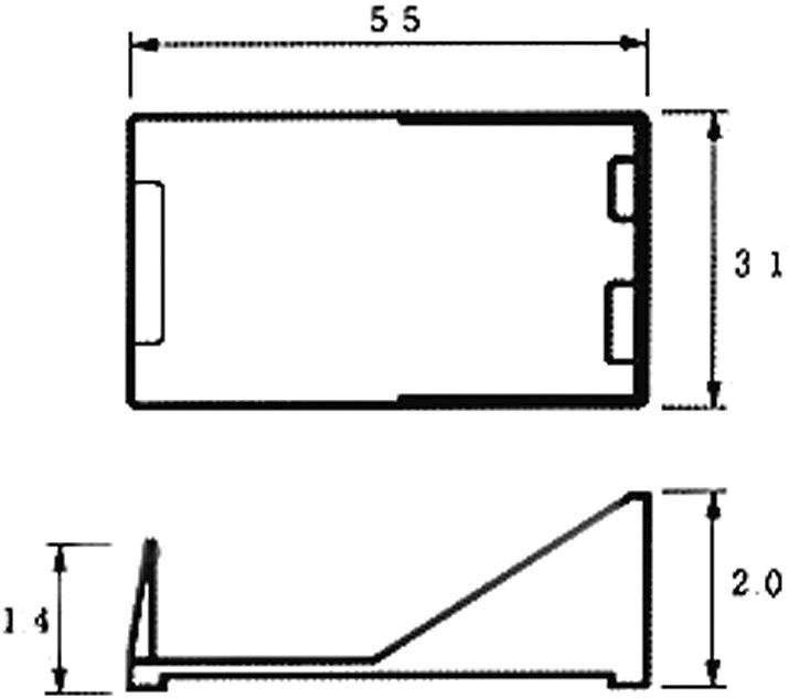 Velleman BH9V Batteriehalter 1x 9V Block Kabel (L x B x H) 55 x 31 x 20mm