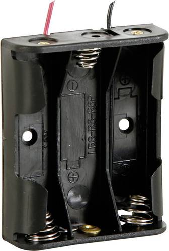 Velleman BH331A Batteriehalter 3x Mignon (AA) Kabel (L x B x H) 58 x 48 x 17mm