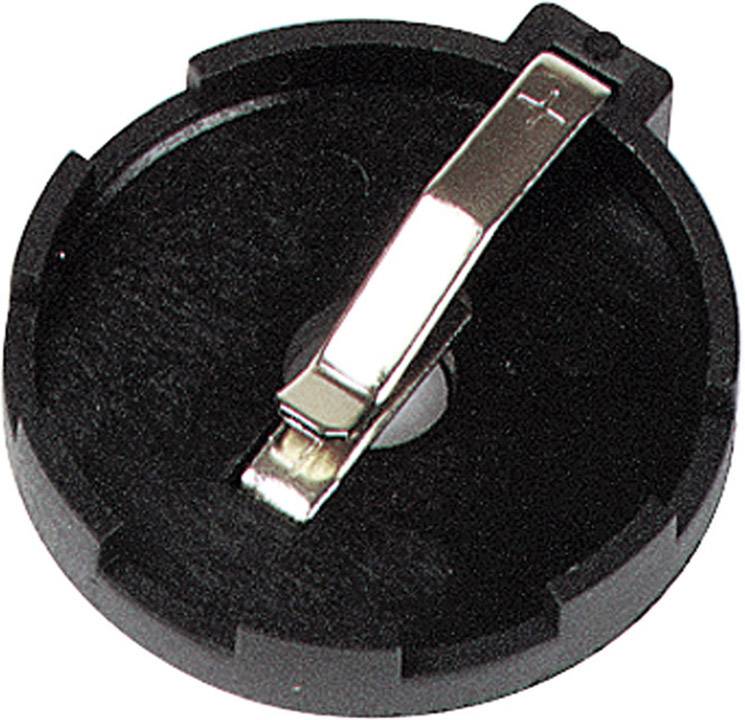 Velleman BH-002 Knopfzellenhalter 1x CR 2425, CR 2430 Horizontal, Durchsteckmontage THT (Ø x H) 27.68mm x 7.4mm