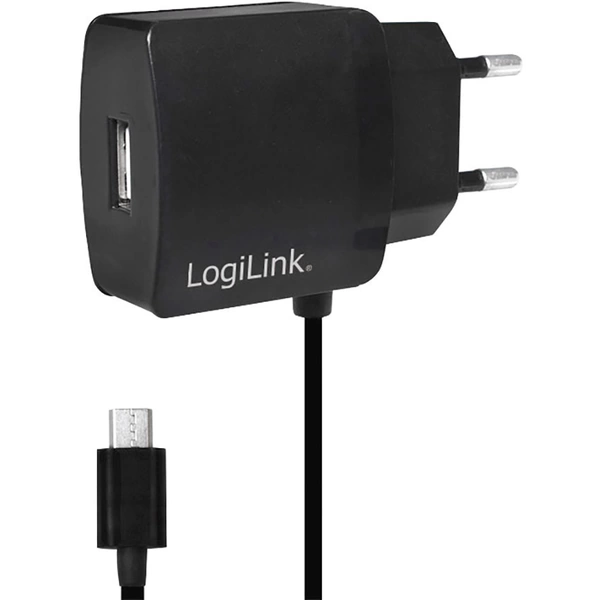 LogiLink Power Adapter Micro USB-Ladegerät 10W Steckdose Ausgangsstrom (max.) 2000mA Anzahl Ausgänge: 2 x USB, Micro-USB-Stecker LogiLink Power Adapter Micro USB-Ladegerät 10W Steckdose Ausgangsstrom (max.) 2000mA Anzahl Ausgänge: 2 x USB, Micro-USB-Stecker
