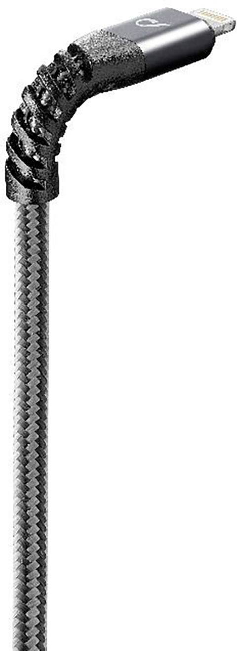 Cellularline USB-Kabel 1.20 m Schwarz Kordel-Ummantelung 39342