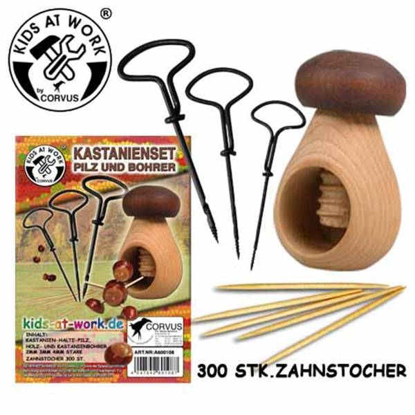 Kids at Work Kastanienset Pilz u. Bohr
