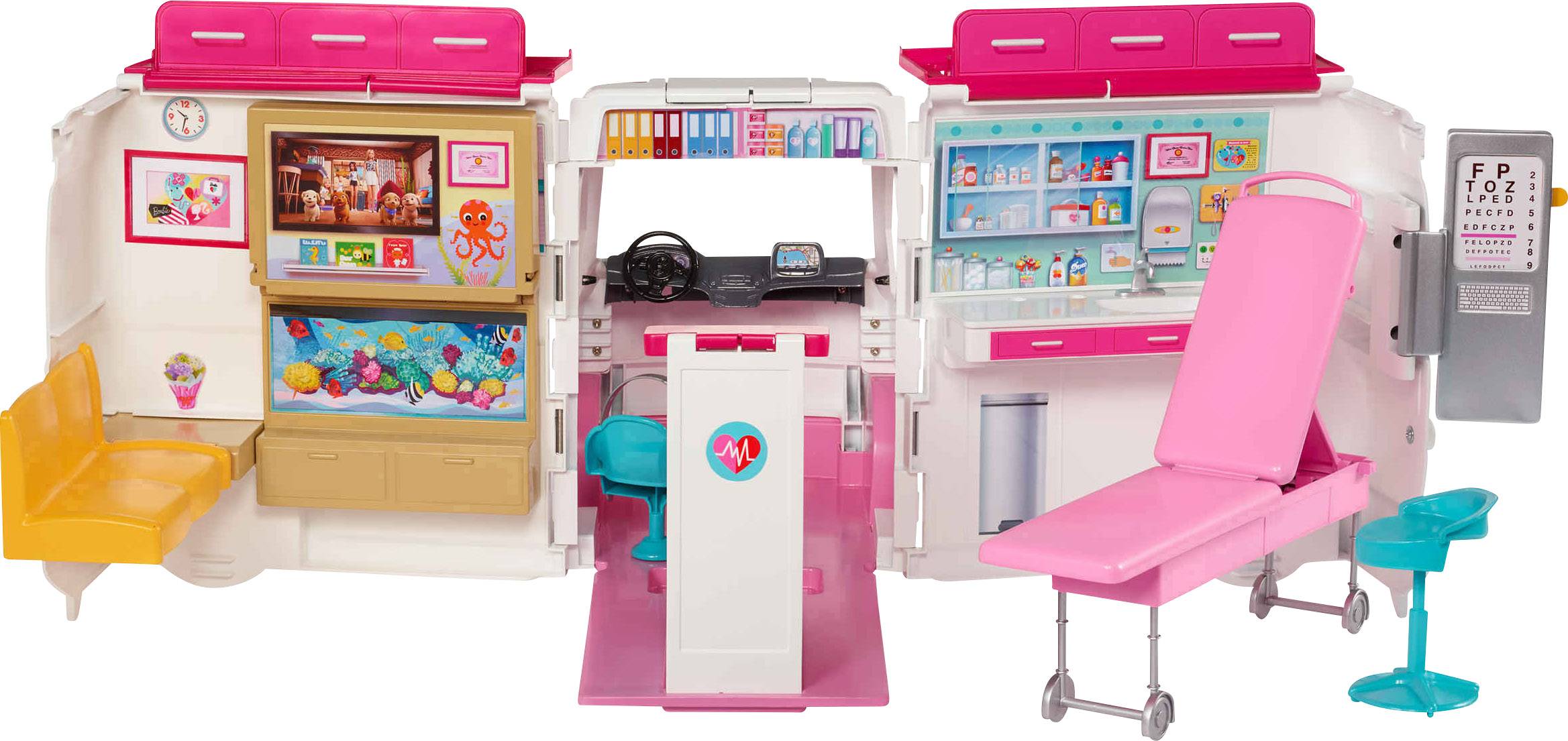 Barbie 2-in-1 Krankenwagen Spielset FRM19