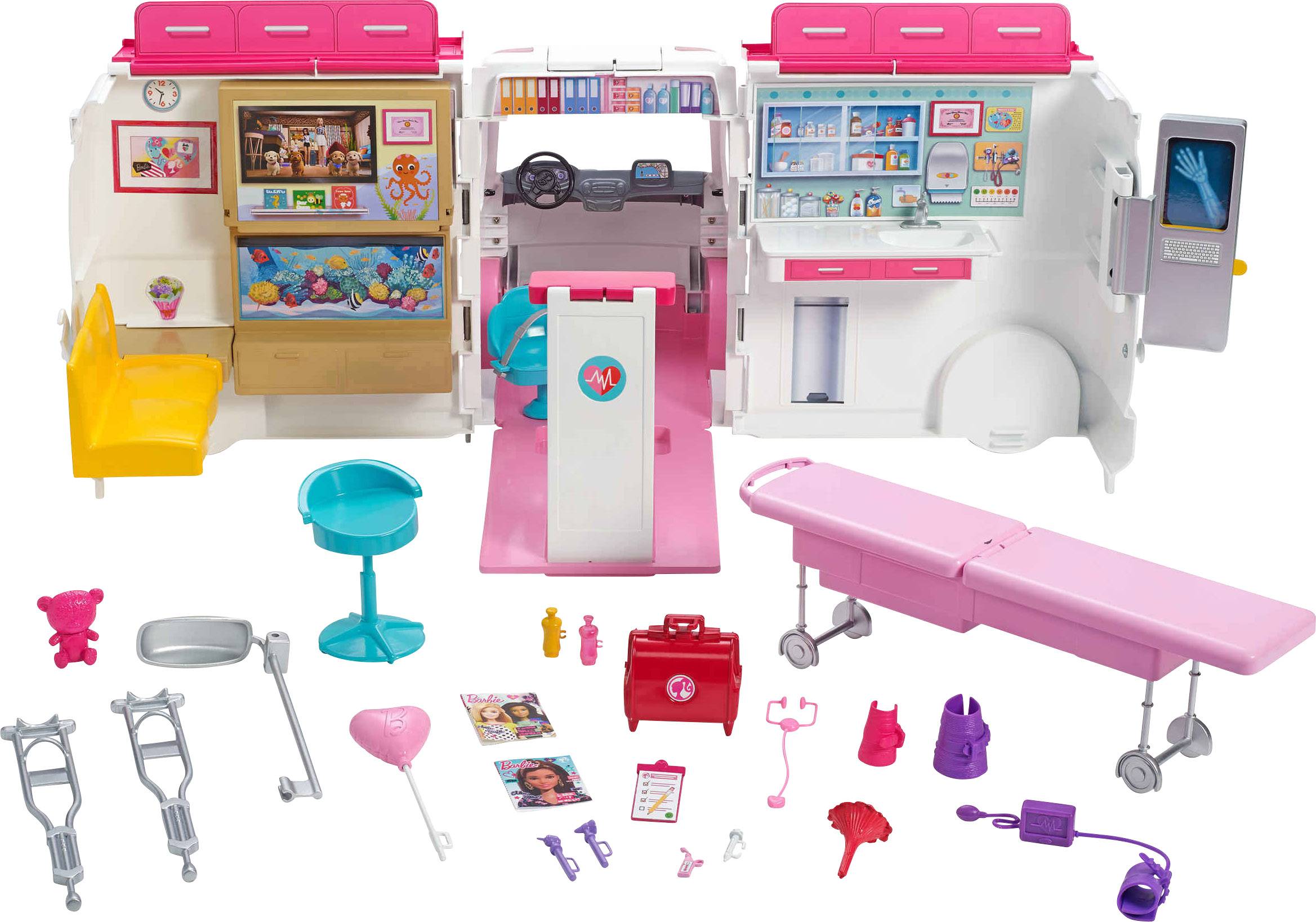 Barbie 2-in-1 Krankenwagen Spielset FRM19
